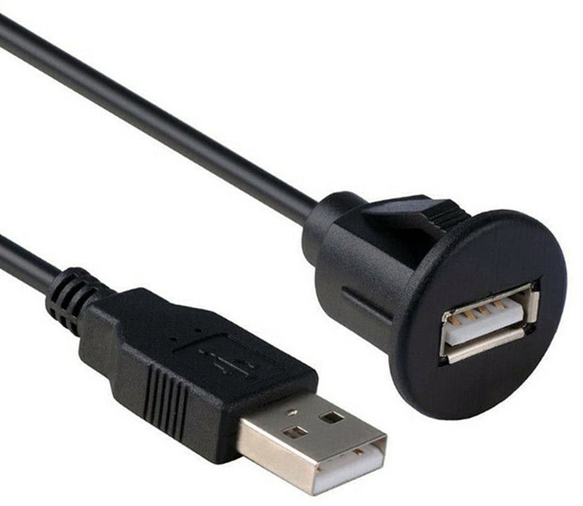 Elzusha - Waterdichte USB Kabel voor Auto en Motor met Plug-and-Play Aansluiting