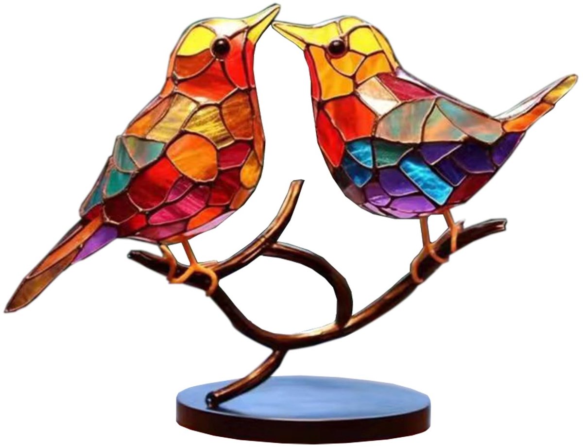 Elzusha - Kleurige Vogel Ornament voor Decoratie van Woonruimte