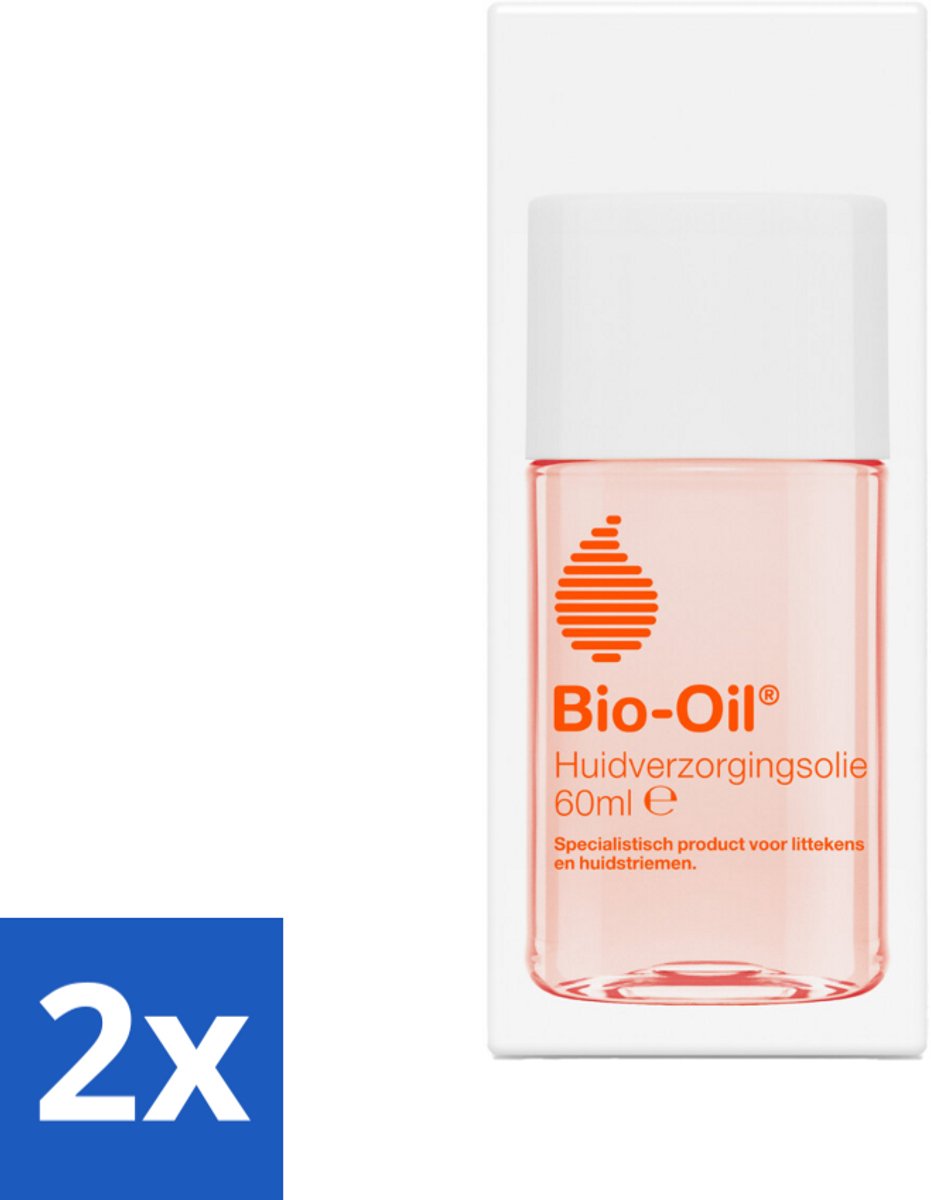 2 x Bio-Oil Huidverzorgingsolie 60 ml - Huidverzorging - Littekens - Huidstriemen - Pigmentvlekken - Huidverzorgingsolie