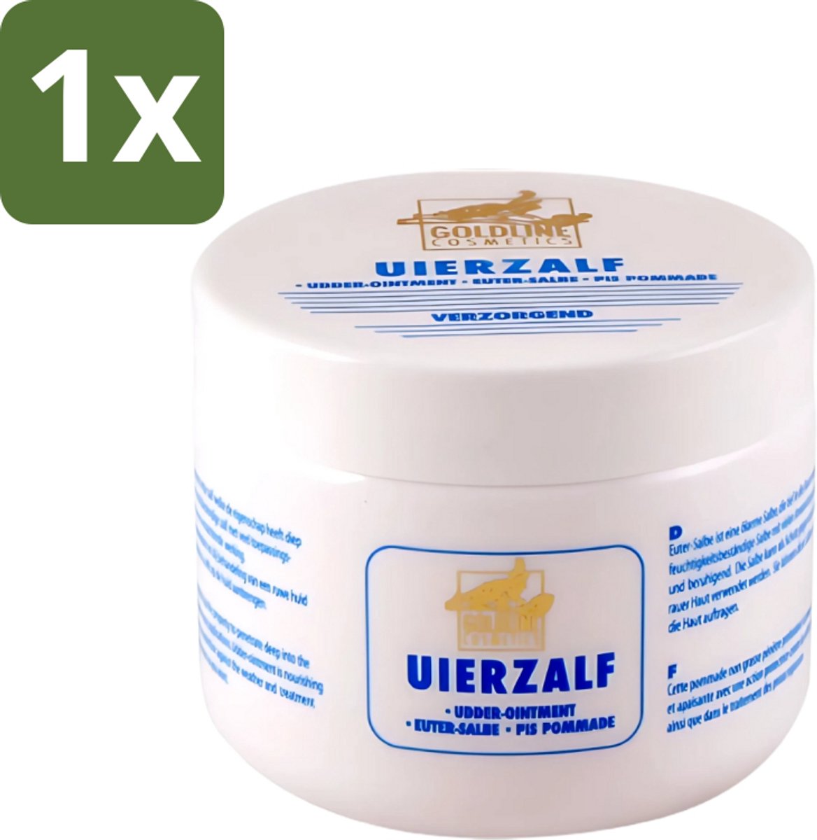 1 x Goldline - Uierzalf - Bodycrème - Beschermend - 250 ml - Uierzalf - Bodycrème - Huidbescherming - Huidverzorging - Gevoelige Huid