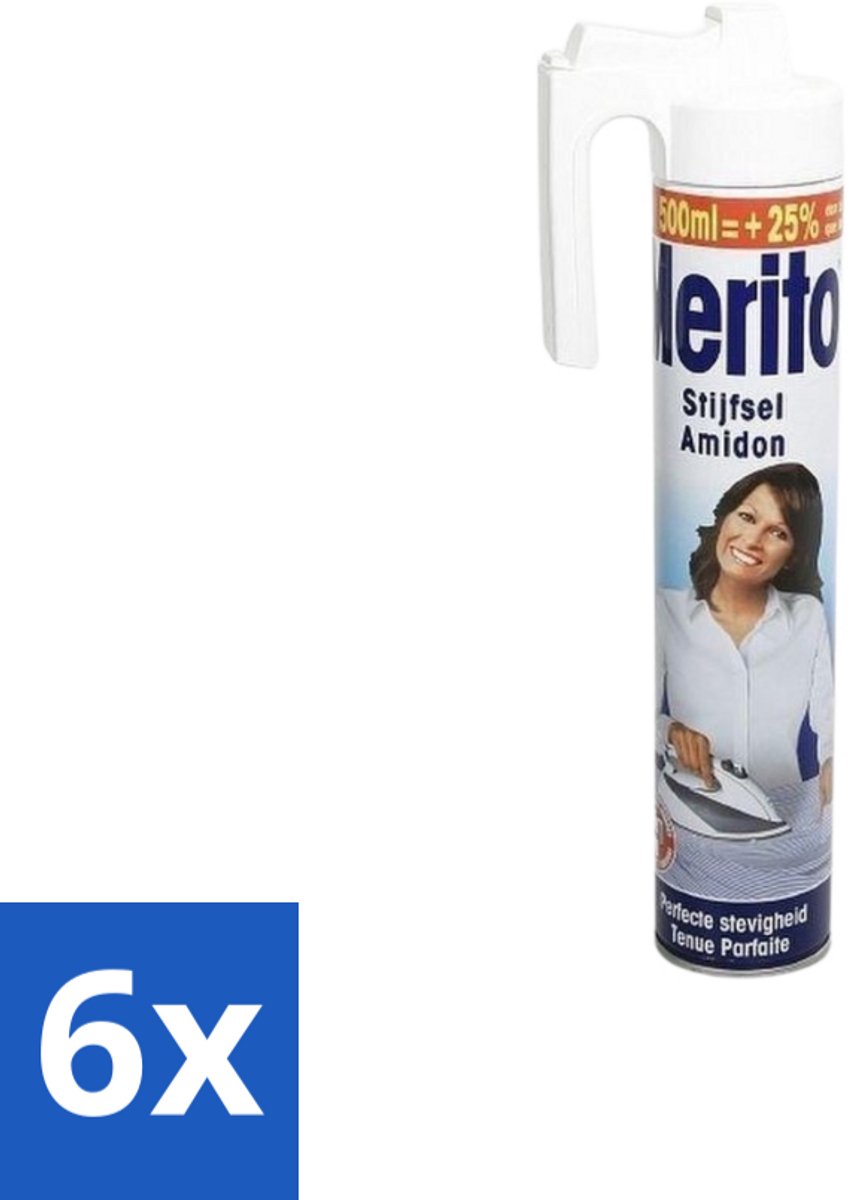 Merito - Stijfsel - 500 ml - Voordeelverpakking - 6 stuks