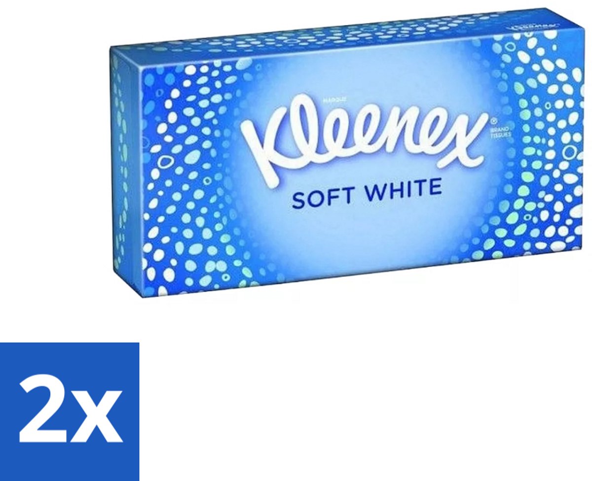 2 x Kleenex - Tissues - Soft White - 70 Tissues - Tissue - Tissues - Zachte Tissues - Tissues Voor Verkoudheid - Tissues Voor Dagelijks Gebruik