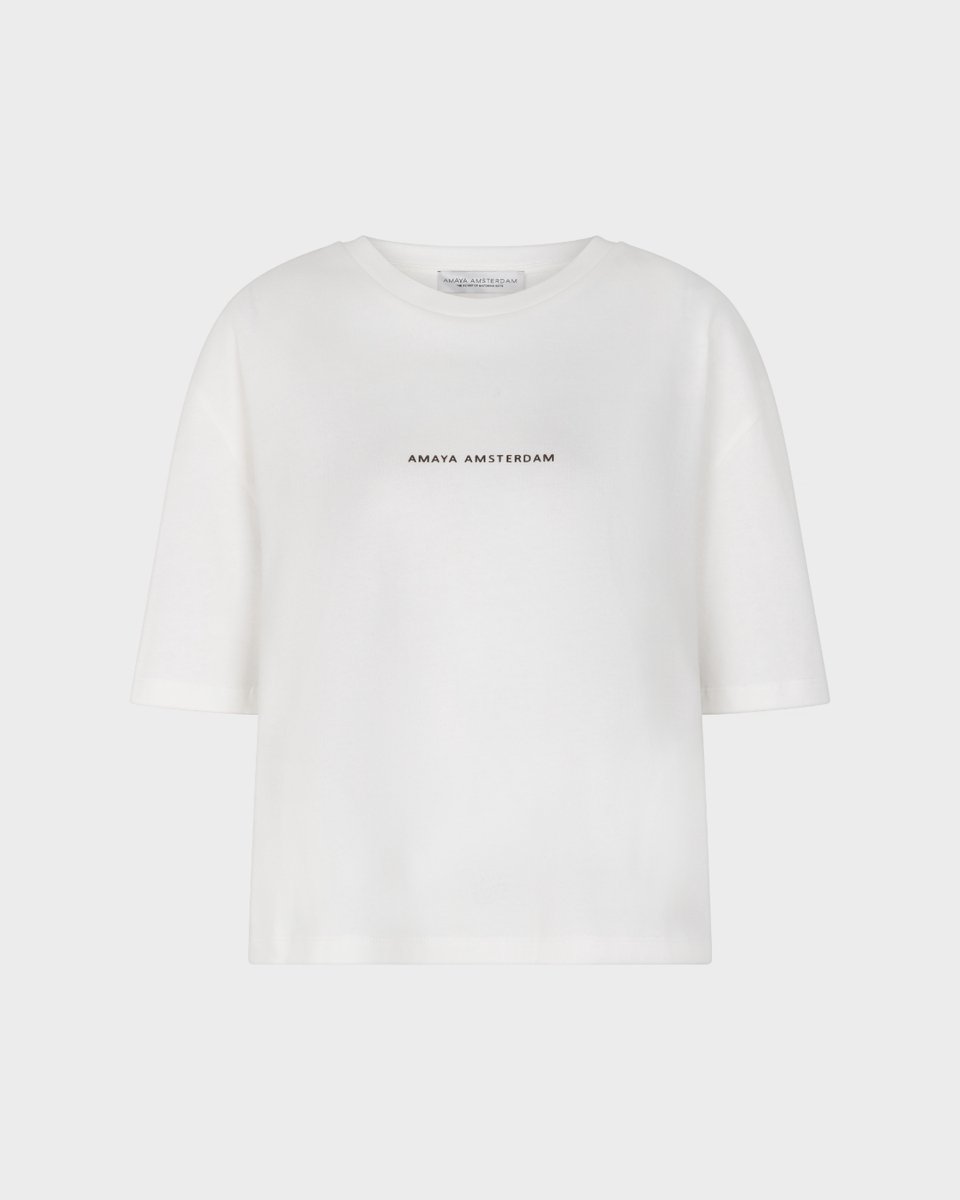 Amaya Amsterdam - Bailey T-shirt - Cropped - White