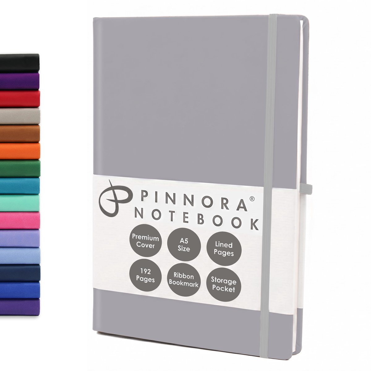 Pinnora Pastel Mushroom 5.95"x8.45" Notebook – Everyday Journal Note Book & Monthly Planner, 192 Pages, Notebooks for - ShopVlot