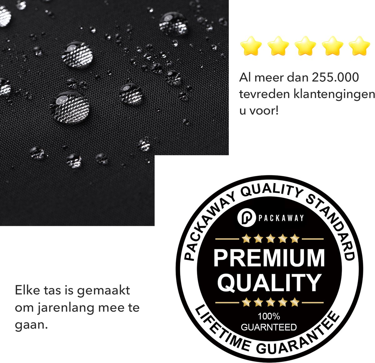 Packaway Koeltas 20L - Lunchtas - Inclusief 4 Koelelementen - Dubbel Compartiment - 4-Laags Geïsoleerd - Waterafstotend - Signature Black — cadeau in Sport & Outdoor - foto 7