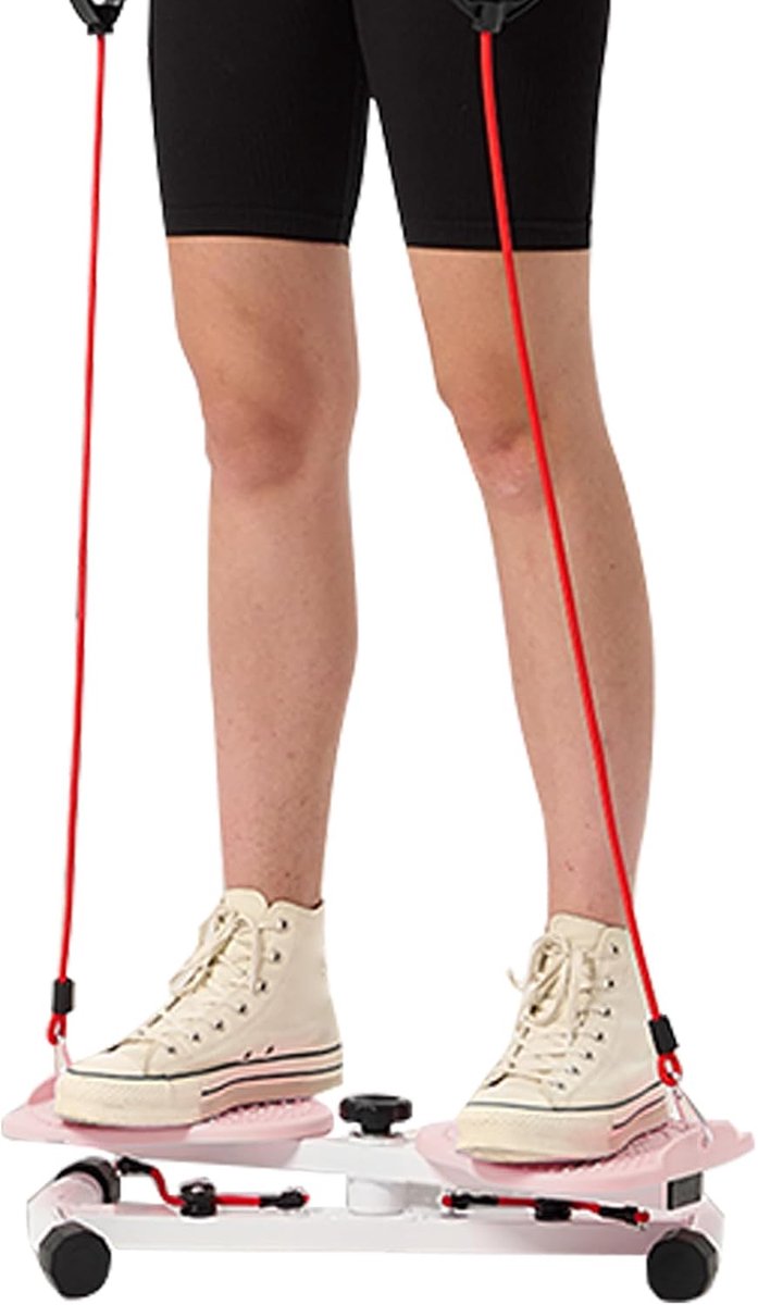 Twist Trainingsmachine - Taille Torsie Machine - Full Body Fitness - Antislip Trainer - 300 Pond Gewichtslimiet - Roze