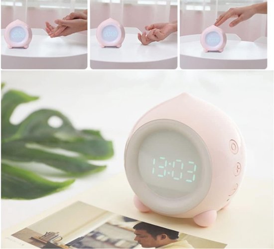 Nachtlamp Wekker - Slaaptraining Klok - Kinderen Leren Slapen - Zonsopgang Simulator - 300.00 Gram - Meerkleurig — afbeelding 5