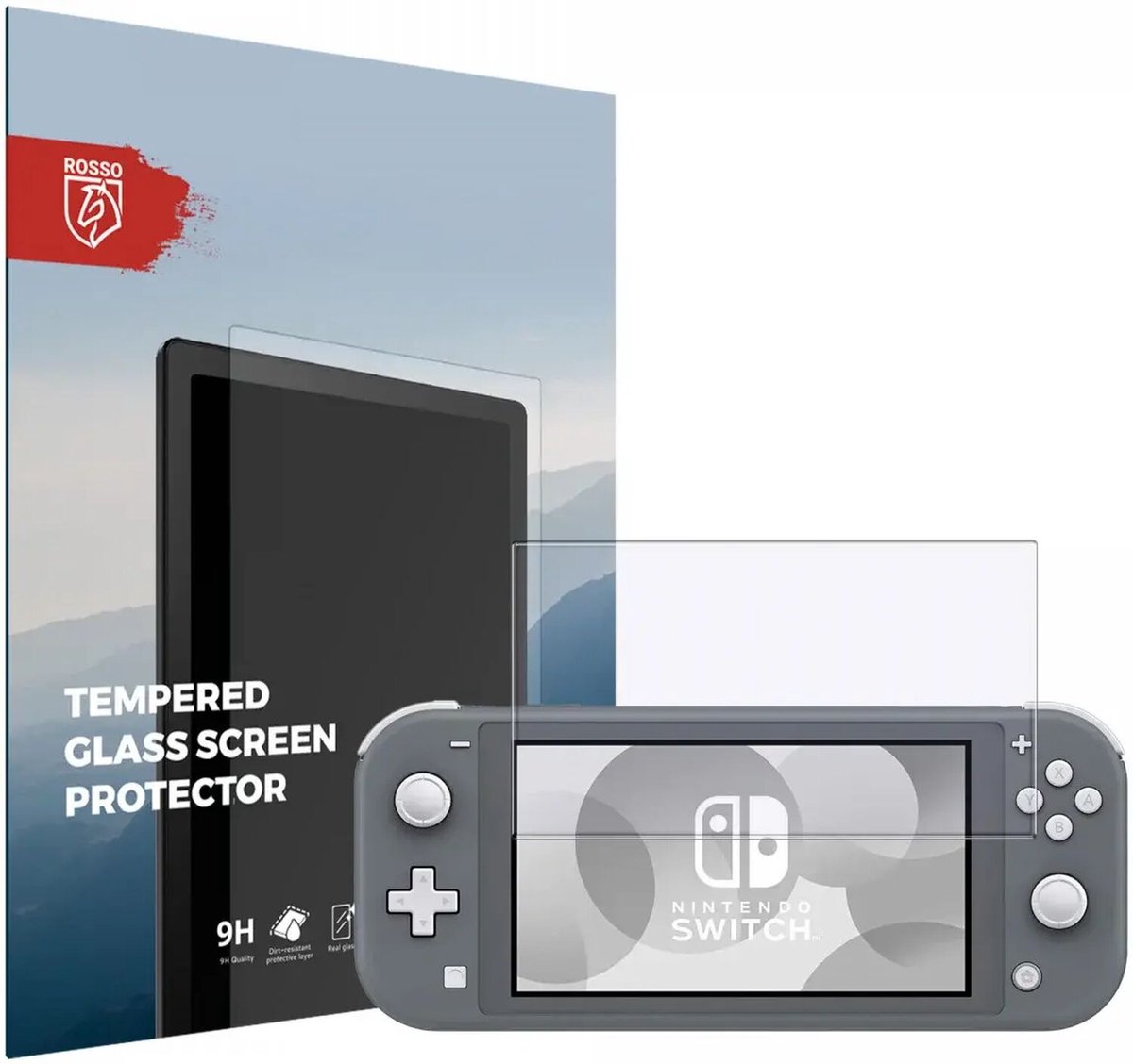 Rosso Screen Protector Geschikt voor Nintendo Switch Lite | Beschermlaag | Glasplaatje | 9H Tempered Glass | Gehard Glas | Beschermglas