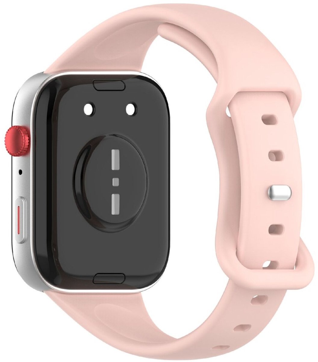 Huawei Watch Fit 4 Bandje - Siliconen Gesp Sluiting - Verstelbaar - Comfortabel - Sport - Roze