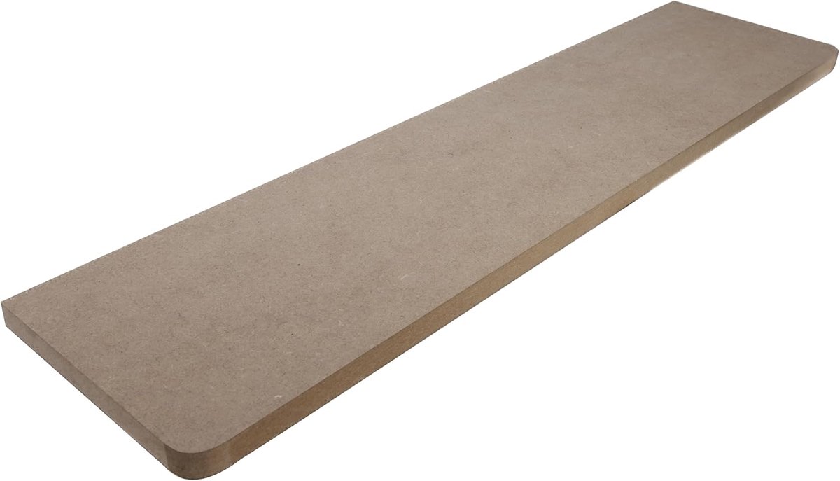 Radiator plank - Decoratief blad - Verf en lak - Vocht en warmtebestendig - 100x20 cm - Naturel