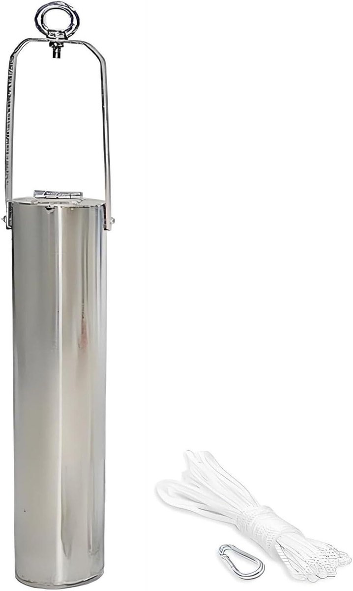 Water Sampler Kit - Waterverzamelaar - Waterkwaliteit Testen - Verstelbare Telescoopsteel - 1 Liter - Zilver
