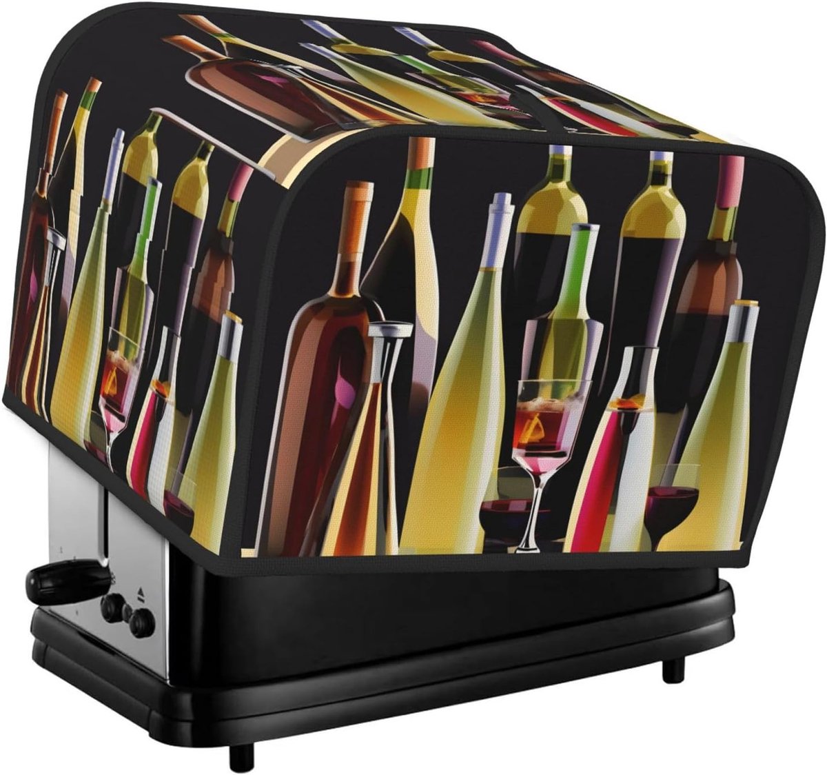 Broodroosterhoes - Keuken Accessoire - Apparaat Beschermen - Stof- en Vetafstotend - 30 x 20 x 21 cm - Zwart