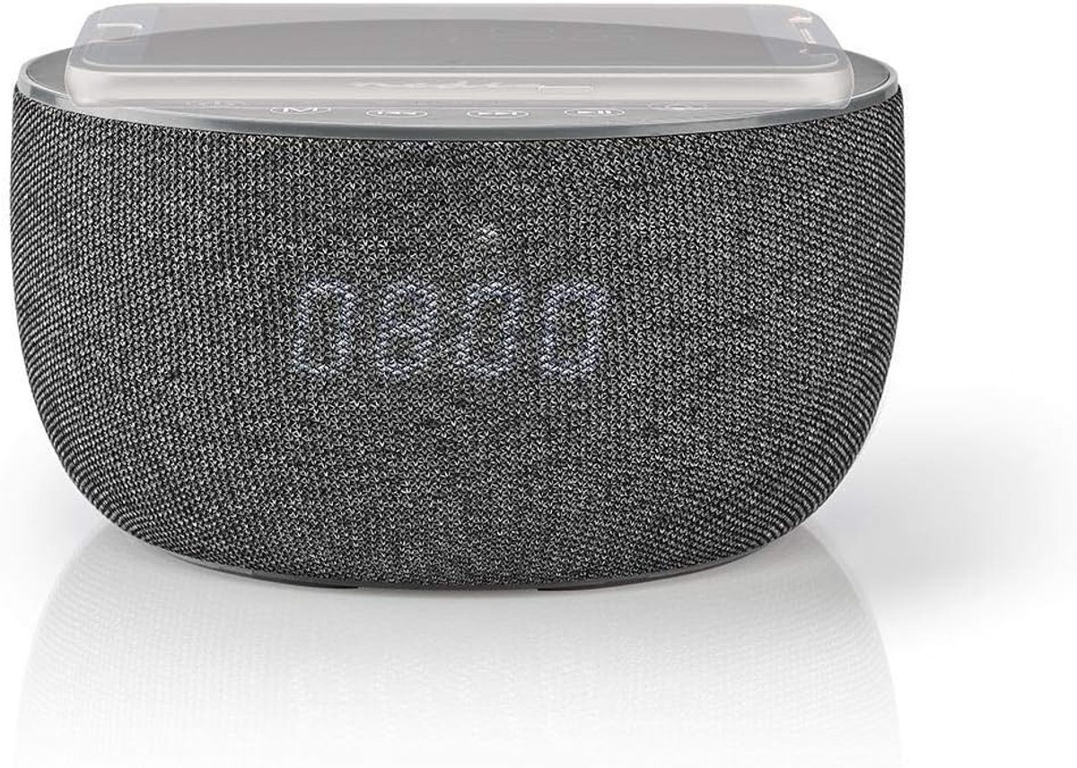 Bluetooth Speaker Draadloos Laden - Draadloze Speaker Muziek - Muziek Luisteren Ontspannen - Geïntegreerde Wekkerradio - 30 W - Grijs