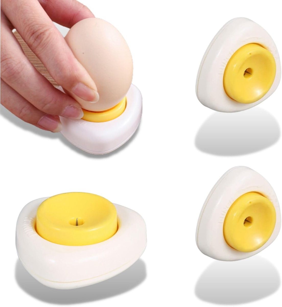 SnelShoppen - 2-delige Egg Beaters - Eieren Boor Set - Duurzame Eieren Puncher - RVS & ABS - Keuken Gereedschap Voor Eieren Liefhebbers - Perfect Voor
