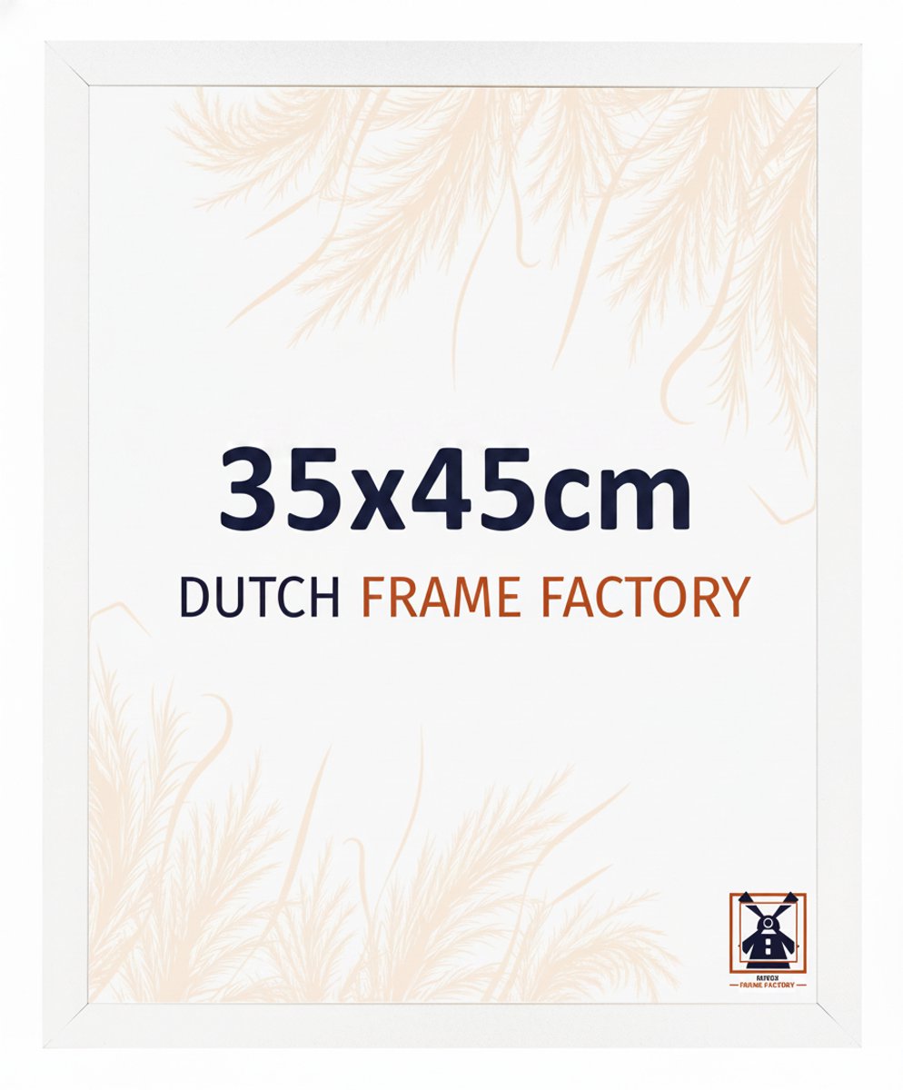 Fotolijst 35x45 cm - MDF - Wit Hoogglans - Benno
