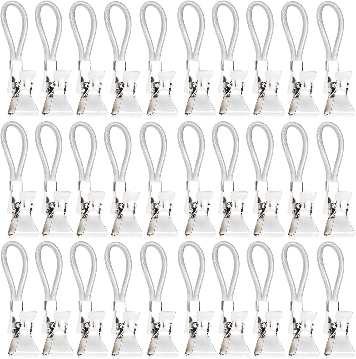 SnelShoppen - 30 Stuks Towel Clips - Metaal Clips voor Theedoeken, Keuken en Badkamer - Duurzaam en Ruimtebesparend - Perfect voor Pothouders en Handd