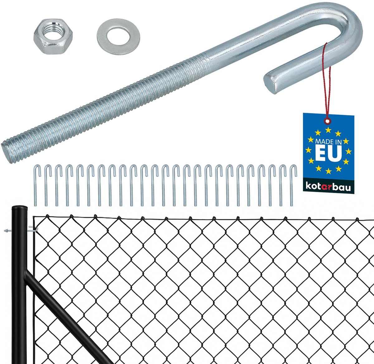 KOTARBAU 25 Stuks Draadspanner van Verzinkt Staal M10, Kabelspanner, Hekspanners