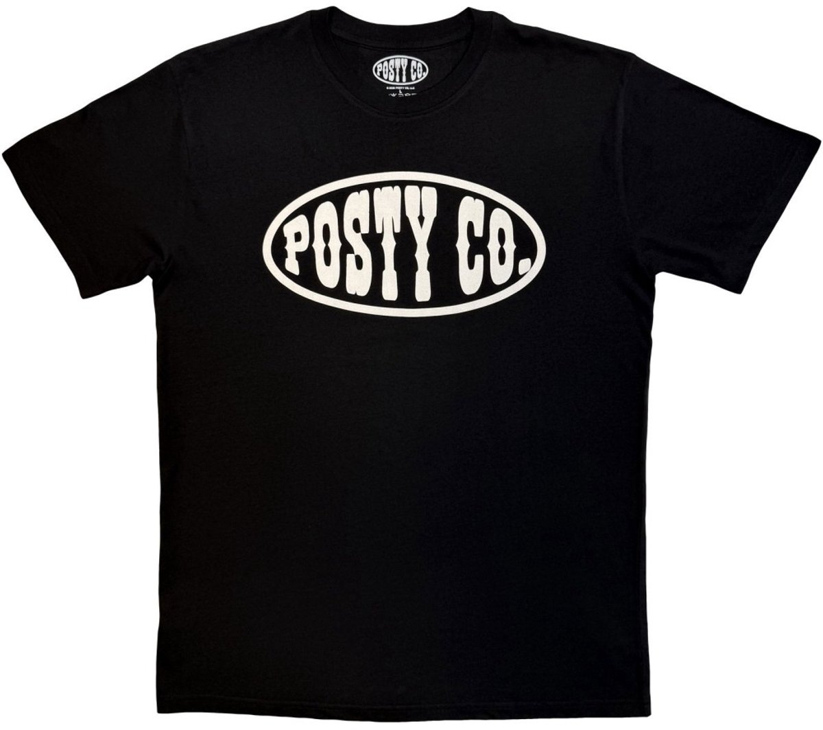 Post Malone - Logo Mono Heren Tshirt - M - Zwart/Wit