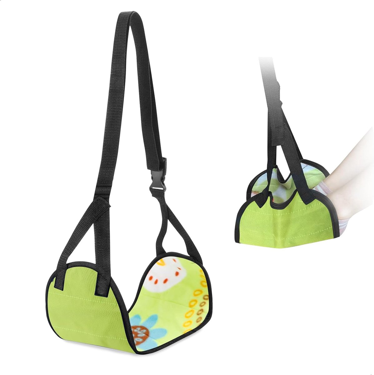 SnelShoppen - Vliegtuig Voetensteun, Voethangmat, Inklapbaar, Ergonomisch, Universeel Voor Vliegtuig, Auto en Kantoor - Comfortabel en Draagbaar