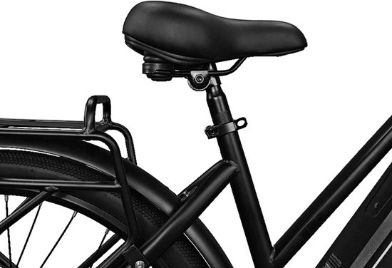 Lookroad L28 MINI Elektrische Fiets - 250W Motor, 36V 18Ah Accu, 120km Bereik, 7-Speed Shimano, Schijfremmen, Korf & Gepäckträger - Zwart — afbeelding 3