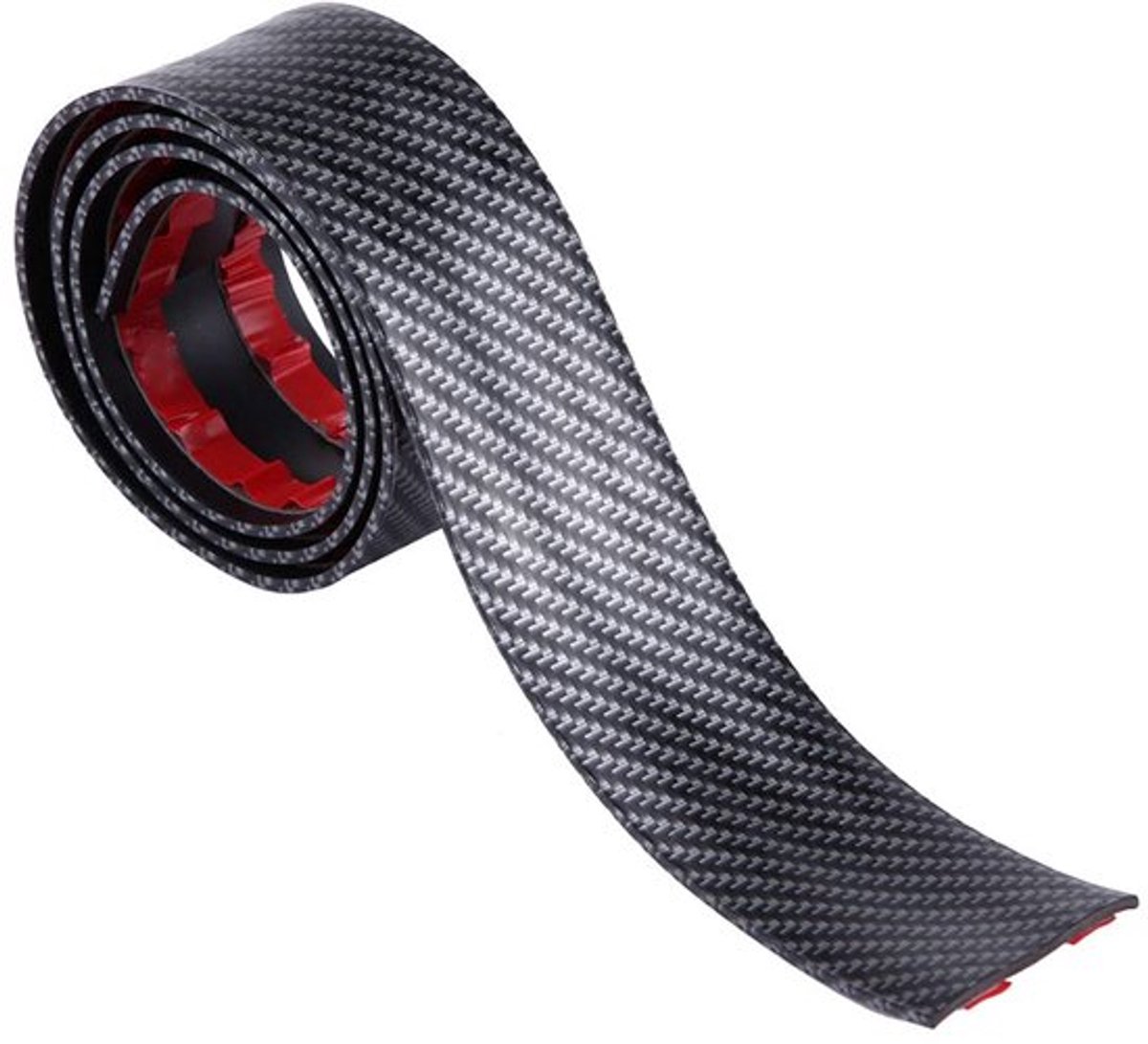 Universele Auto Bumper Beschermers Stickers Auto Deur Drempel Bescherming Carbon Vezel Rubber Styling Deur Drempel Beschermers:(5X100CM)