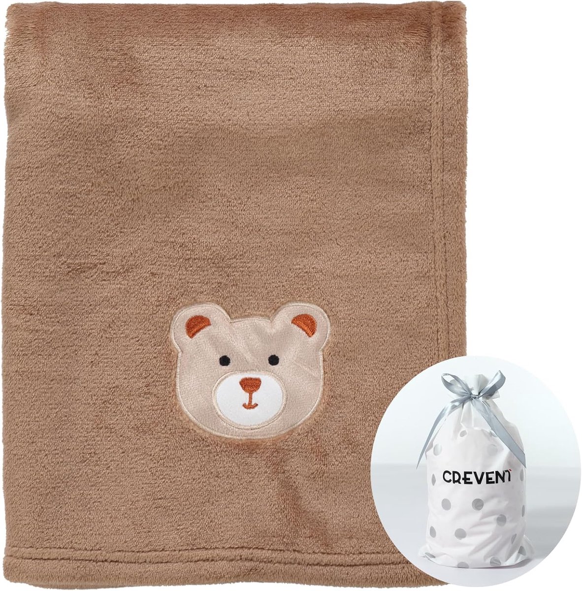 SnelShoppen - Babydeken Schattig Cozy Fluffy Warm voor Meisjes Jongens Peuters 75x100 cm - Ideaal voor Wieg, Buggy, Babyshower, Verjaardag, Nieuwe Geb