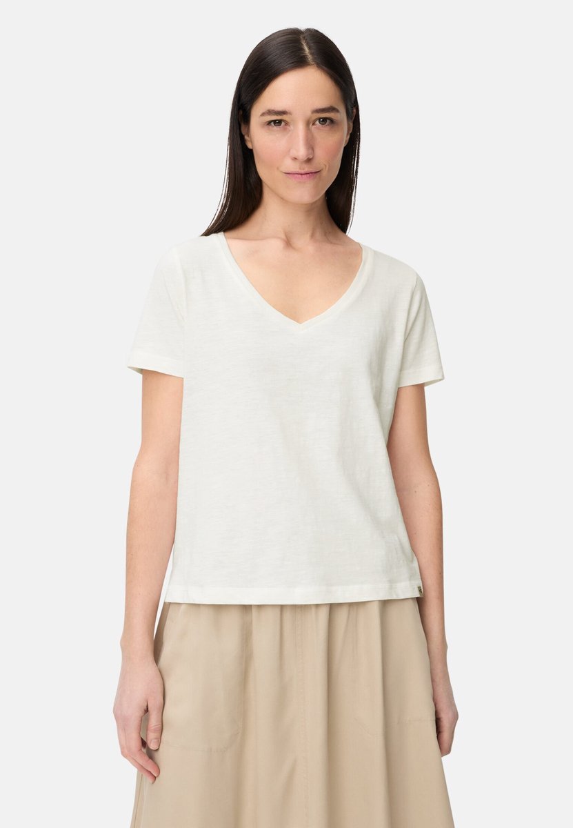 camel active T-shirt van 100% katoen - Maat - Melkwitwomenswear-XXS