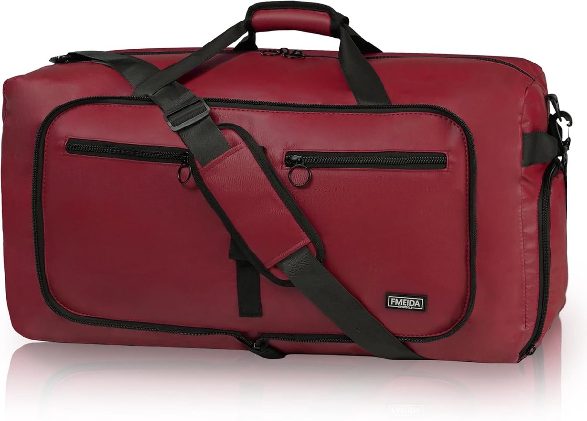 SnelShoppen - 65L Vouwbare Reisbag - Waterdichte Weekender met Schoencompartiment, Grote Sporttas voor Mannen en Vrouwen, Lichtgewicht Luggage voor Re