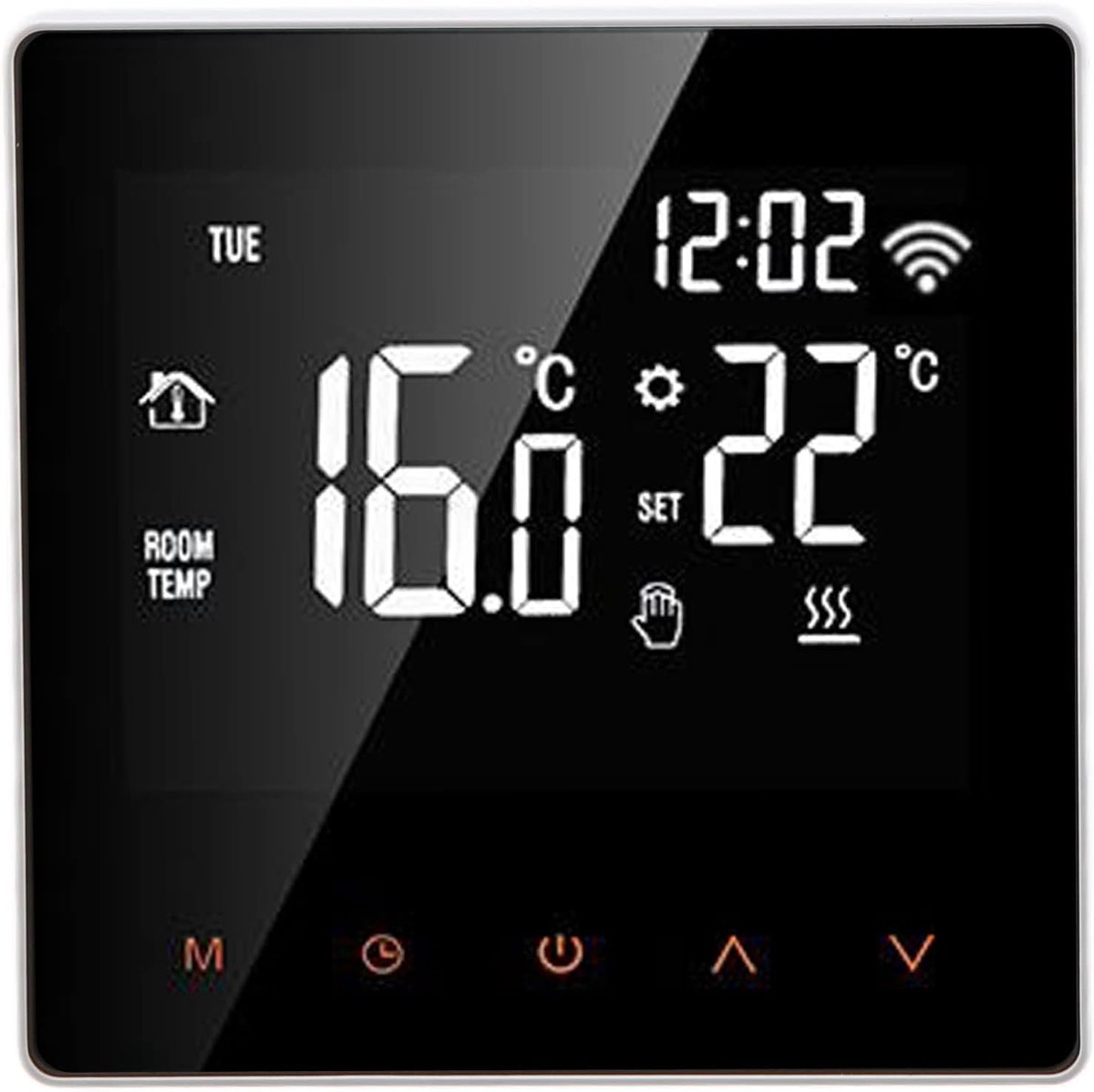 SnelShoppen - Smart Thermostat ME81H AC230V 50/60Hz voor Vloerverwarming met LCD Touch Screen, WIFI, Temperatuurregeling 5~90℃, Energiezuinig en Comfo