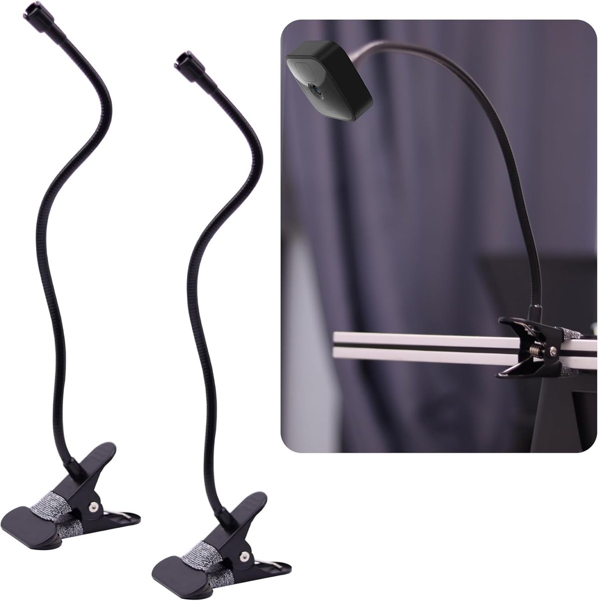SnelShoppen - Flexibele Camera Houder - Metalen Klemhouder - 40cm Lang - 360° Verstelbaar - Universele Camera Houder voor Indoor & Outdoor Gebruik