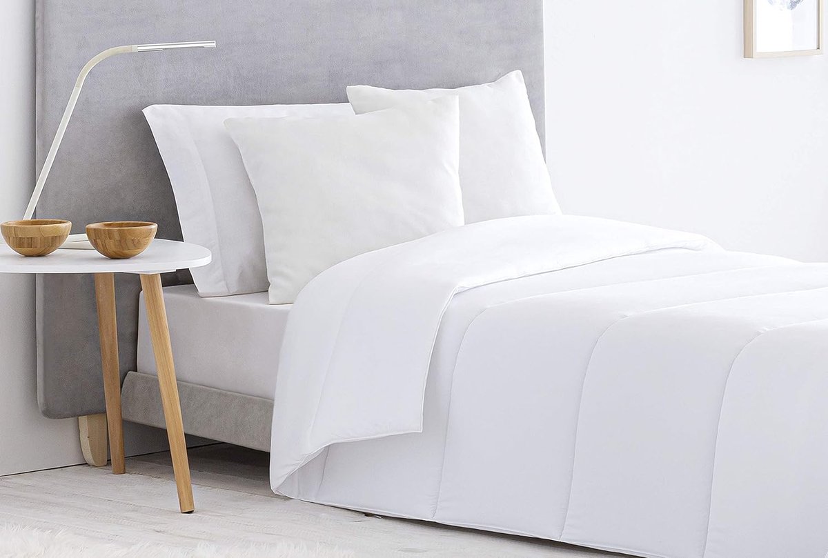 Thijox - Dekbed van Mijtdichte Vezels, Herfst-Winter, 300 g/m², Wit, Alle Maten Verkrijgbaar voor Bedden 80/90-150 x 220 cm, Comfortabel en Warm