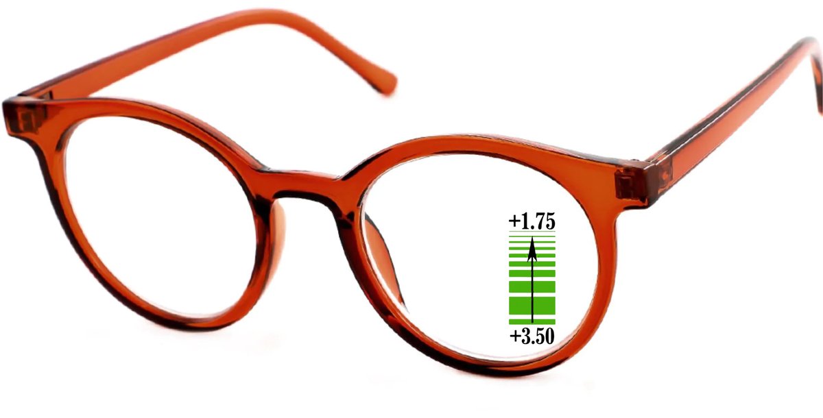 Leesbril-Vista-Bonita-CLASSIC Multifocaal-+3.50-Terra Cotta