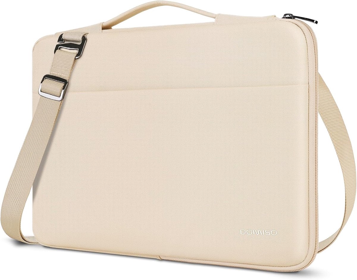 Thijox - Laptophoes Waterdicht Schokbestendig Laptoptas Schoudertas Beschermhoes voor 15,6 inch Laptop in Zwart - Ideaal voor Reizen en Dagelijks Gebr
