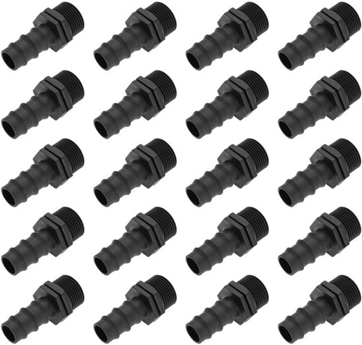 20 stuks 20 mm naar 3/4 Inch koppelingen irrigatie slang connector tuin slang connector kit barb connector voor druppel irrigatiesysteem tuin pijp fitting