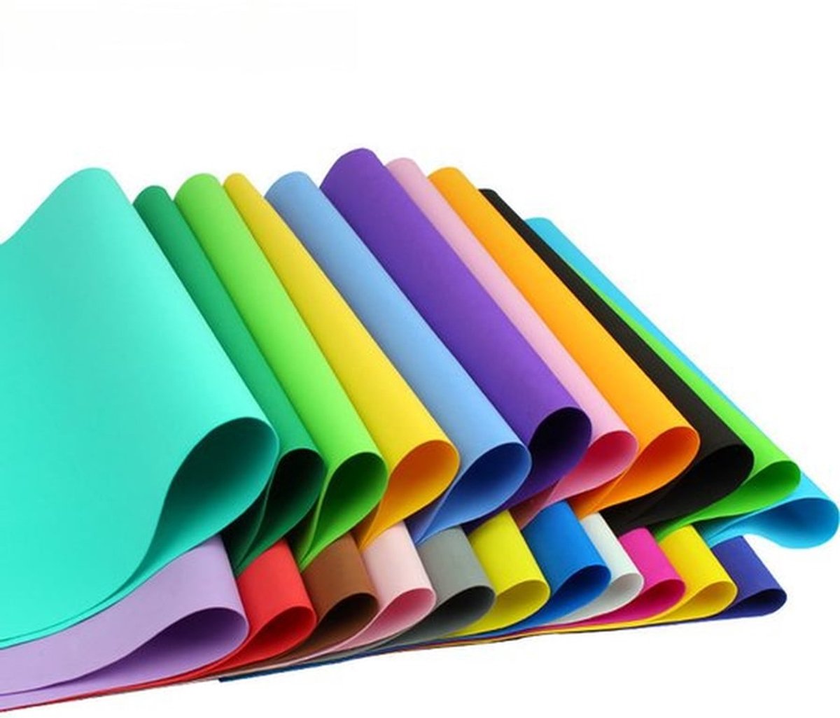 Gekleurd sponspapier 40 vellen 50x50cm verdikt 0,8mm kinderhandwerk DIY materialen prachtige verpakking veelkleurig gemengd