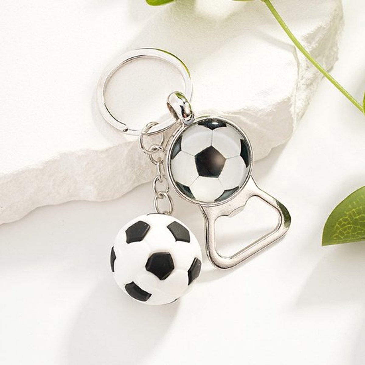 Flessenopener sleutelhanger - Voetbal