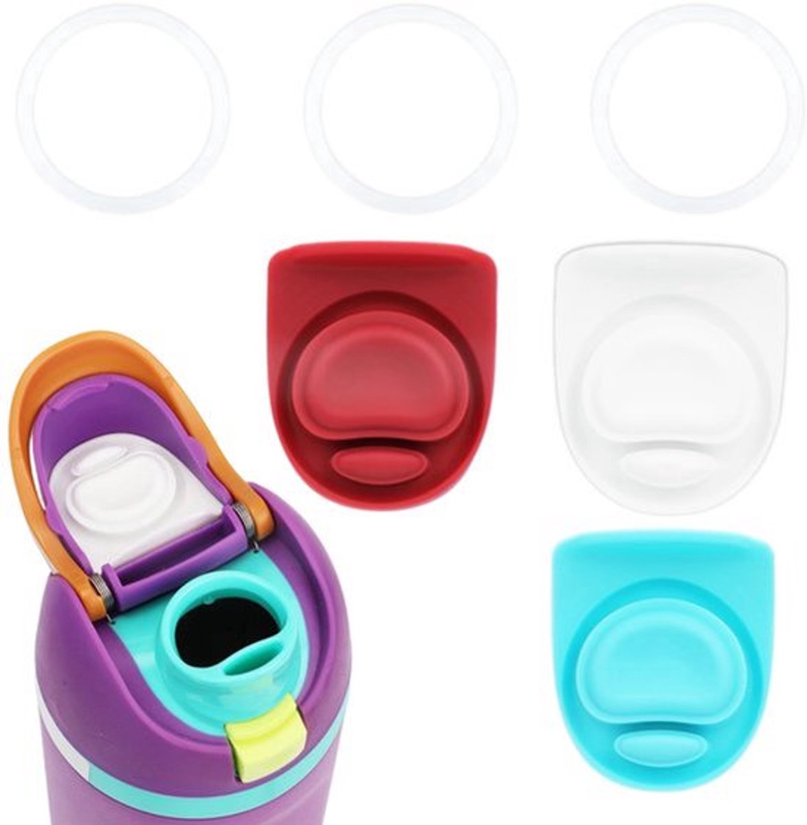 Freesip O-Ringen-3 Stuks & Siliconen Stopper-3 Stuks-BPA Vrij