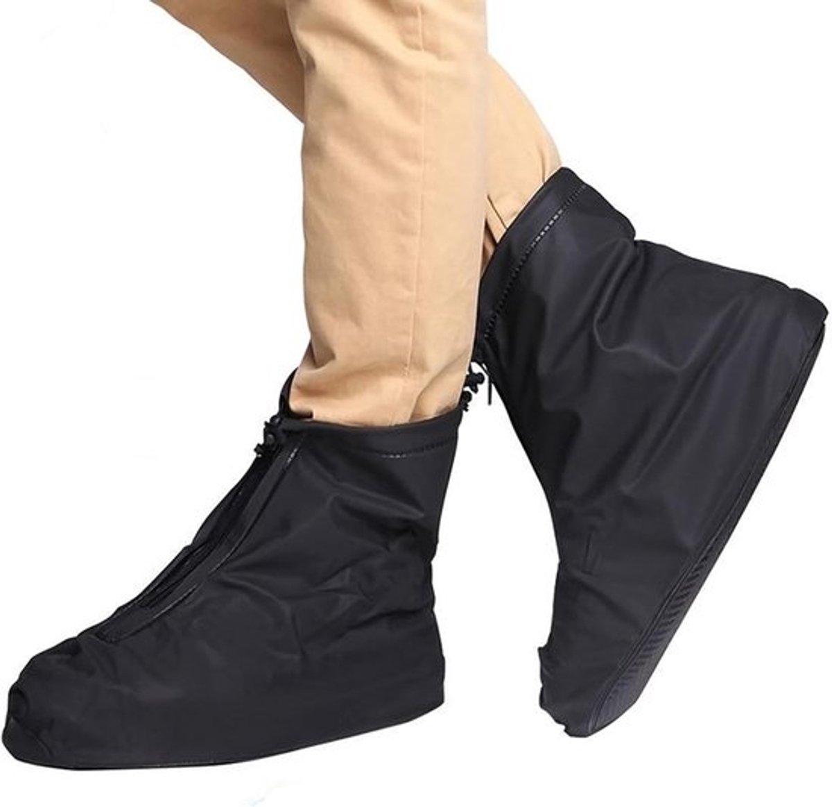 1 paar Waterdicht schoenhoesje - regenbestendige overschoenen - Regen Overschoenen - regen schoenhoesje - Regenbestendig Antislip Schoenbeschermers - Herbruikbare Schoenhoes - XL - Maat 41-42 - Zwart - Lengte schoenovertrek 30 cm