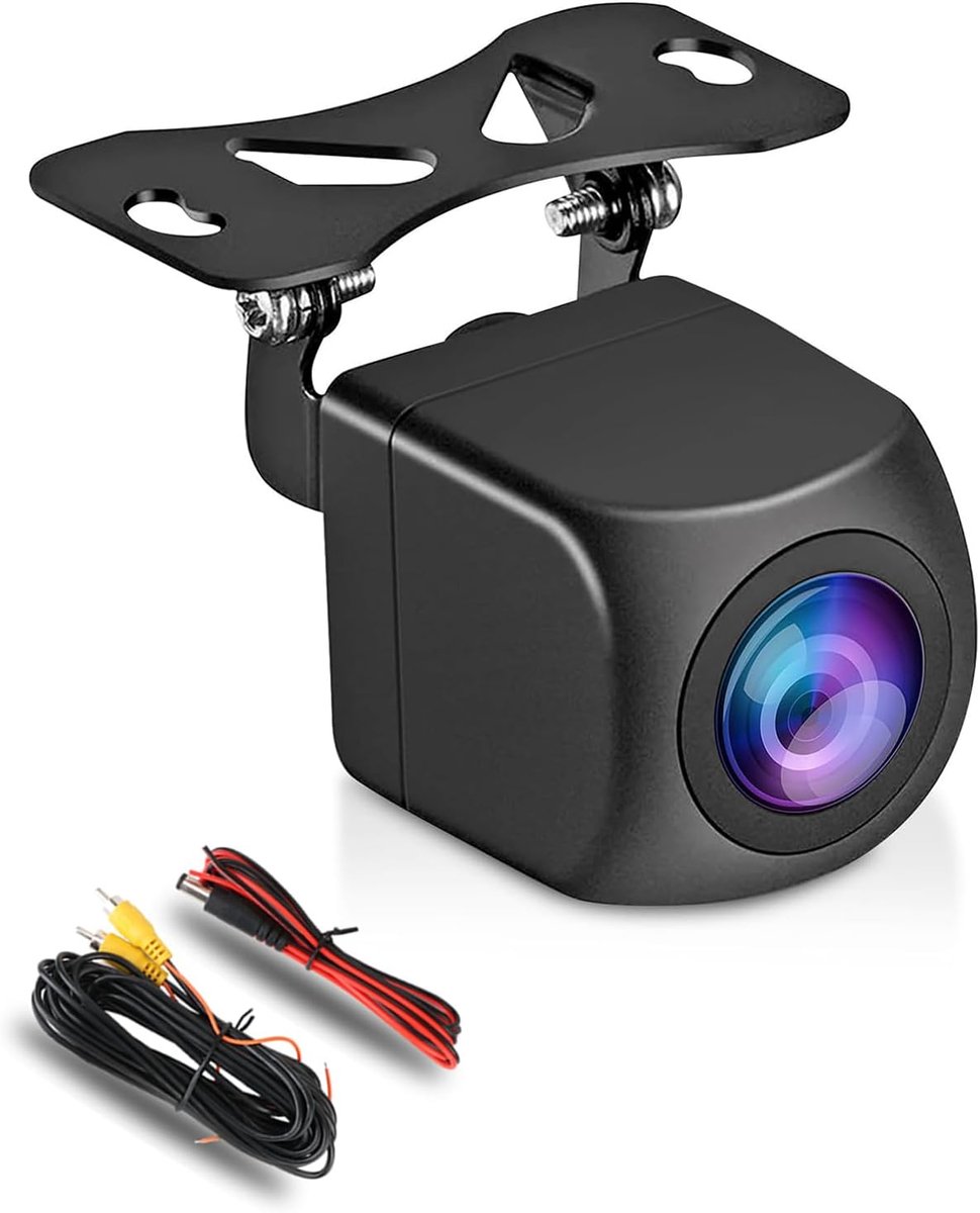 SnelShoppen - IP68 Achteruitrijcamera 170° Waterdicht voor Auto, Caravan, Truck, SUV, RV, Van - 12V AHD/CVBS Super Nachtzicht met 6M Kabel
