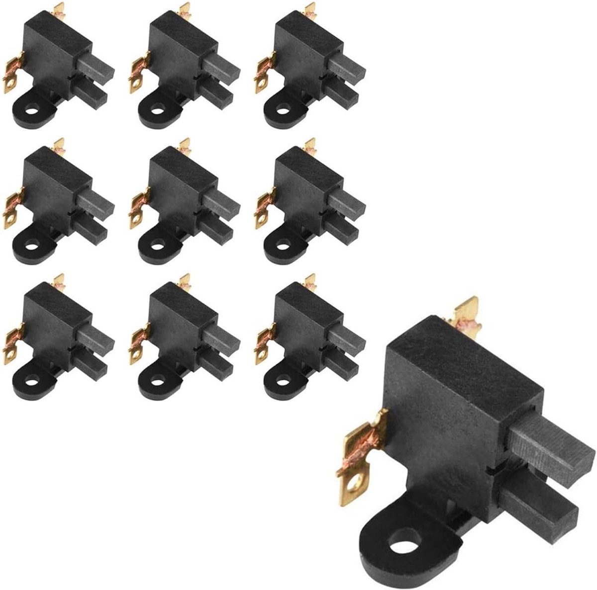 SnelShoppen - 168F Gasoline Generator Accessoires voor 2kW-3kW Generatoren - Hoogwaardige Carbon Borstels, Sterke Aanpassing, Betrouwbare Prestaties,