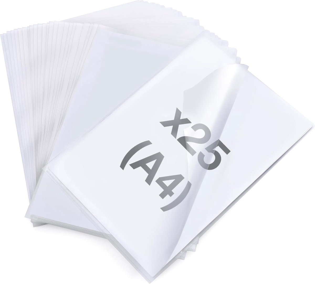 25 Stuks Doorzichtige A4 Hoezen voor Documenten en Presentaties