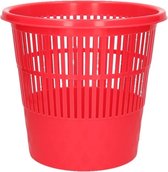 Rode vuilnisbak/prullenbak 20 liter - Voordelige huishoud prullenbakken/vuilnisbakken/afvalbakken