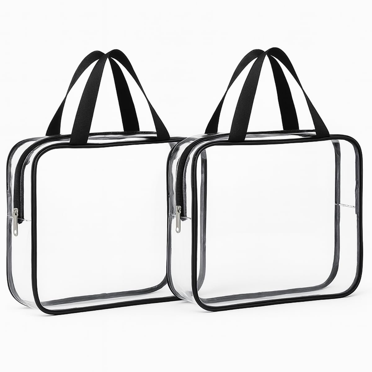 Toilettassen voor reizen - groot - transparant - waterdicht - 2 set - ShopVlot