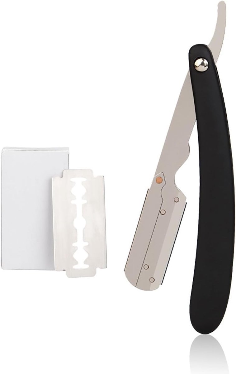 Premium scheerset voor precisie, enkelvoudige scheermes voor een gladde scheerbeurt, roestvrijstalen scheermes voor thuisgebruik en verzorging