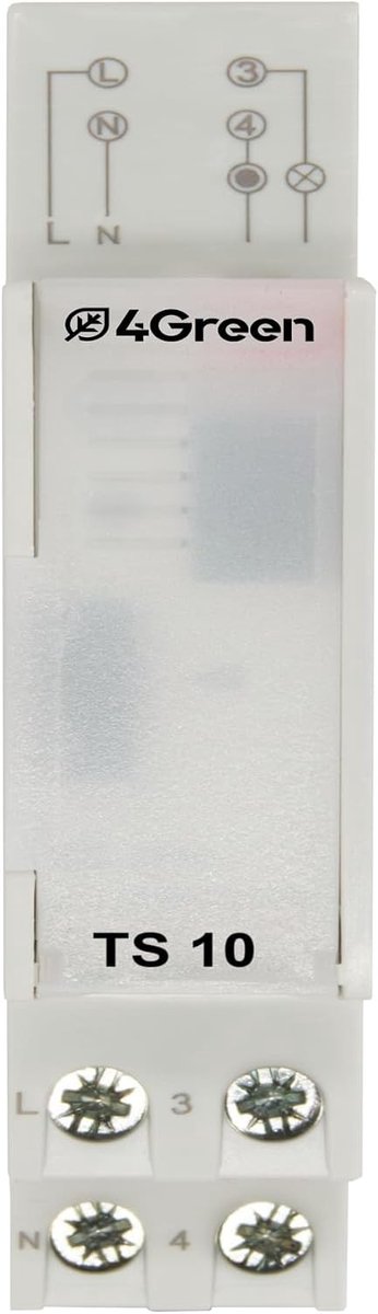Electromechanische Traplicht-Timer - 1 DIN-module - Timer 230 V voor Schakelbord - Ideaal voor Trapverlichting