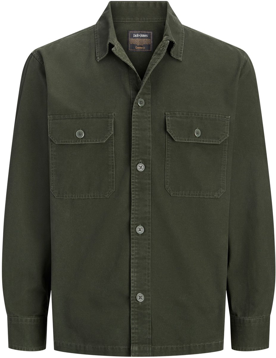 JACK&JONES - JJECOLTON CANVAS OVERSHIRT LS SN Heren Overhemd