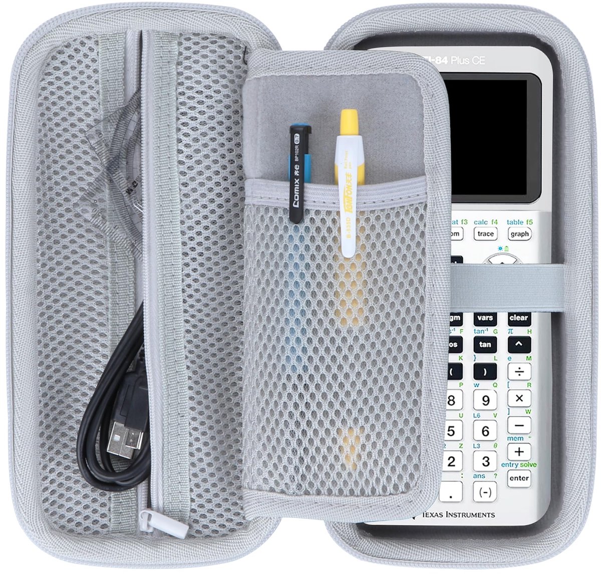 Peyyargo Harde beschermhoes compatibel met Texas Instruments TI-83 Premium CE/TI 82/TI-NSPIRE CX II-T/TI-30 ECO - ShopVlot