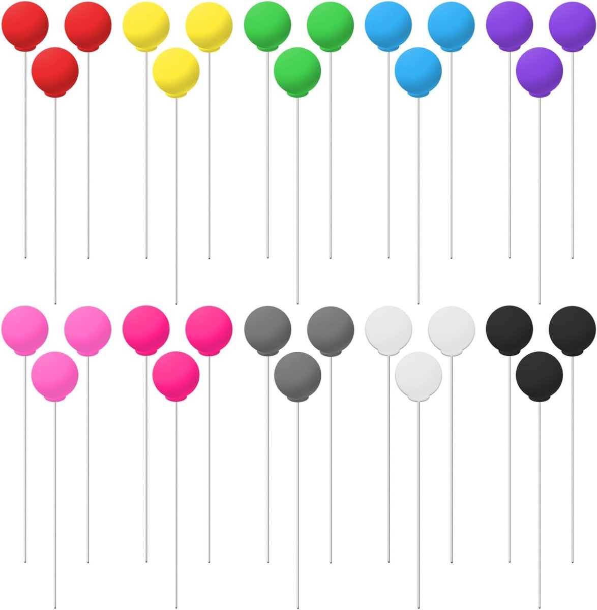 30 Pieces Mini Balloon Decoration, Cute Colorful Cake -Plug -In, Creative Balloon Cake Decoration, Party Decoration - ShopVlot