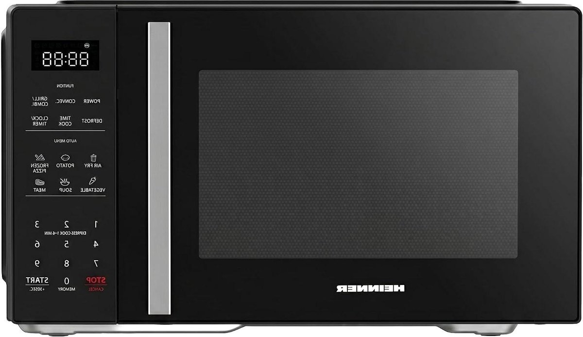 Combimagnetron met Grill - Hetelucht Airfryer - Snel Koken - 4-in-1 Functie - 23 Liter - Zwart