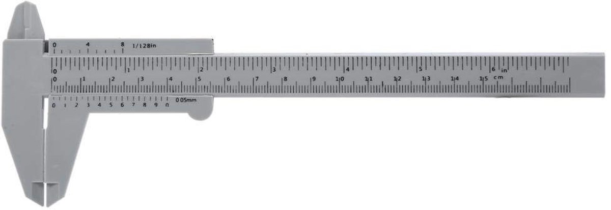 Micrometer Meetinstrument voor Make-up, Lichtgrijze Plastic Sjabloon voor Permanente Make-up en Tatoeages van Wenkbrauwen en Lippen